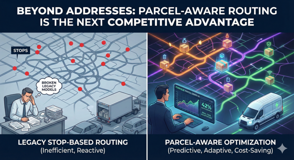 The Future of Multi-Stop Delivery Optimization: Parcel-Level AI Routing for 2025